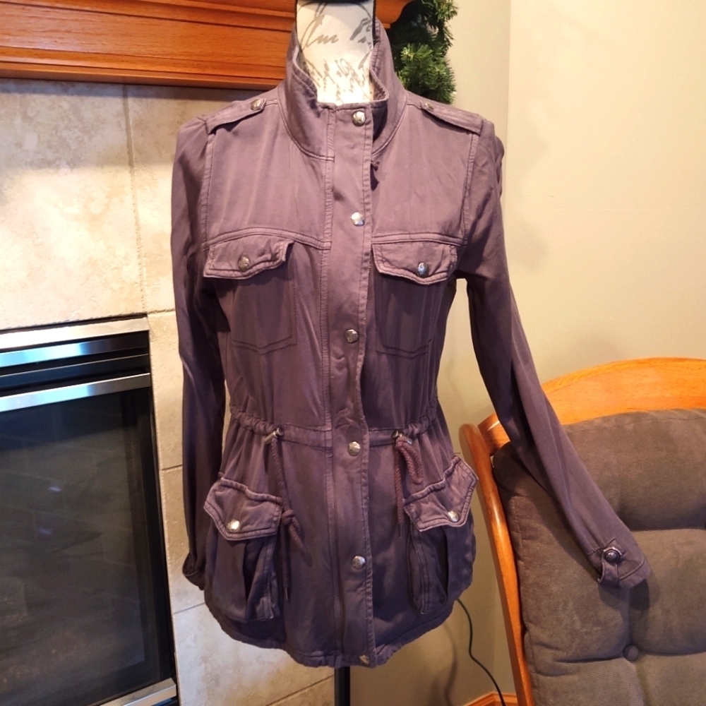 Maurice's Small Distressed Dark Gray Jacket!